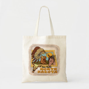 North Dakota Tote Bag Tygkasse