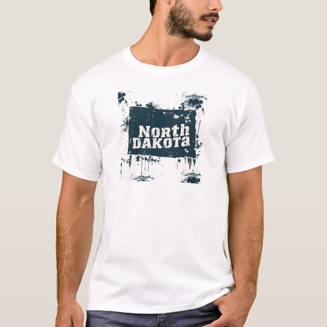 North Dakota Tshirt V03 T Shirt (Framsida)