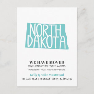 NORTH DAKOTA Vi har flyttat Nytt adress nytt hem Vykort