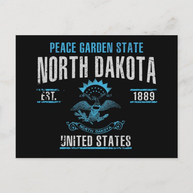 North Dakota Vykort (Framsida)