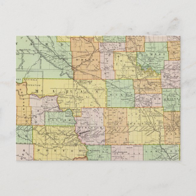 North Dakota Vykort (Framsida)