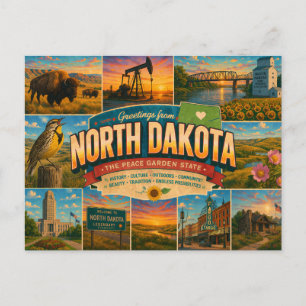 North Dakota vykort