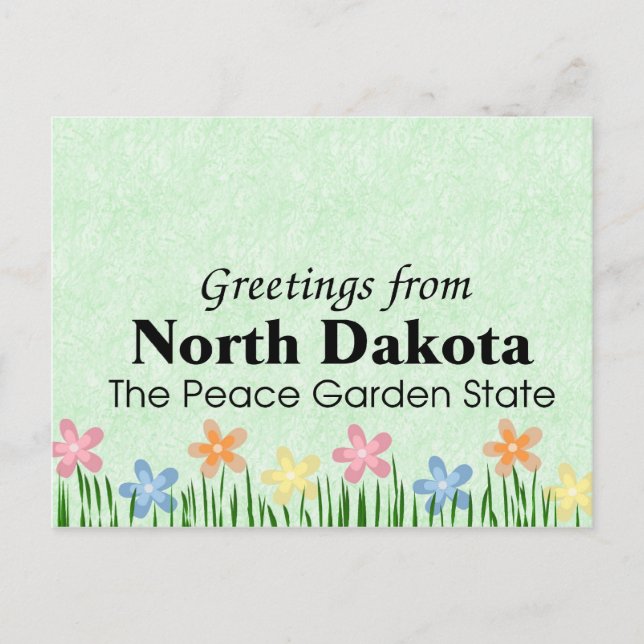 North Dakota Vykort (Framsida)