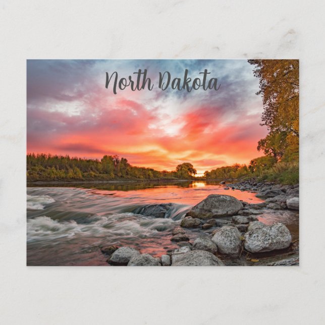 North Dakota-vykort Vykort (Framsida)