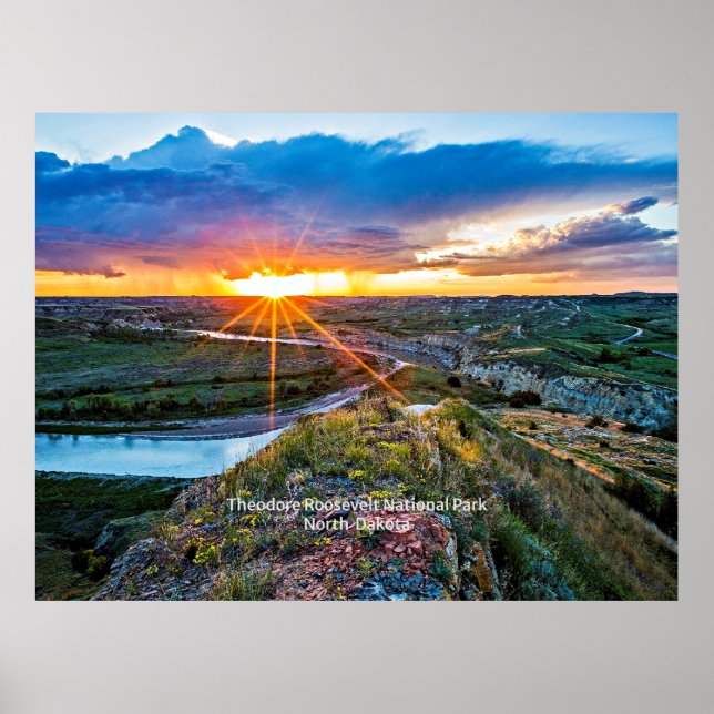 North Dakota's Theodore Roosevelt Park Poster (Framsidan)
