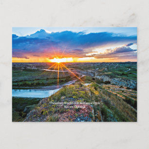 North Dakota's Theodore Roosevelt Park Vykort