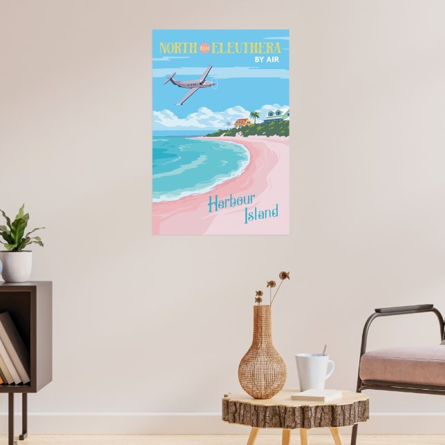 North Eleuthera-affisch Poster (Vardagsrum 3)
