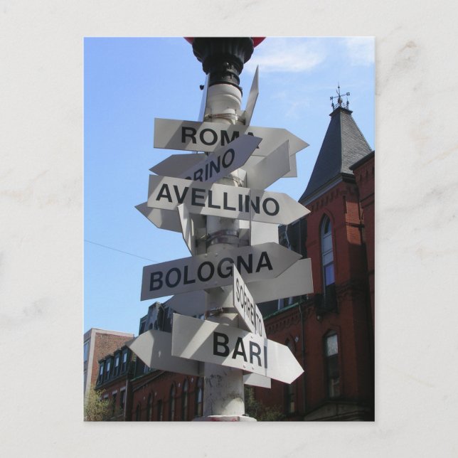 North End of Boston-vykort Vykort (Framsida)