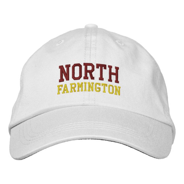North Farmington High School Embroized Hat Broderad Keps (Framsida)