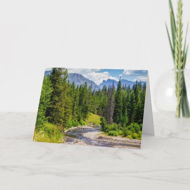 North Fork Shoshone River Greeting Card Kort (Framsida)