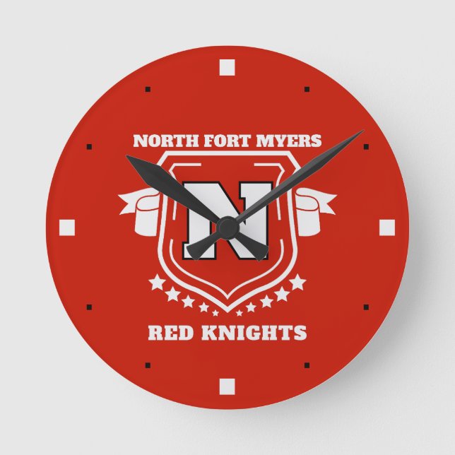 North Fort Myers High School Rund Klocka (Framsida)