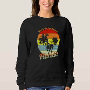 North Handflatan Beach Florida Retro Tropical Hand T Shirt