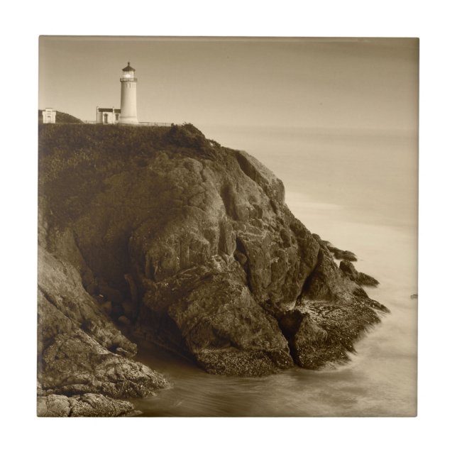 North Head Lighthouse | Fort Canby State Park, WA Kakelplatta (Framsidan)