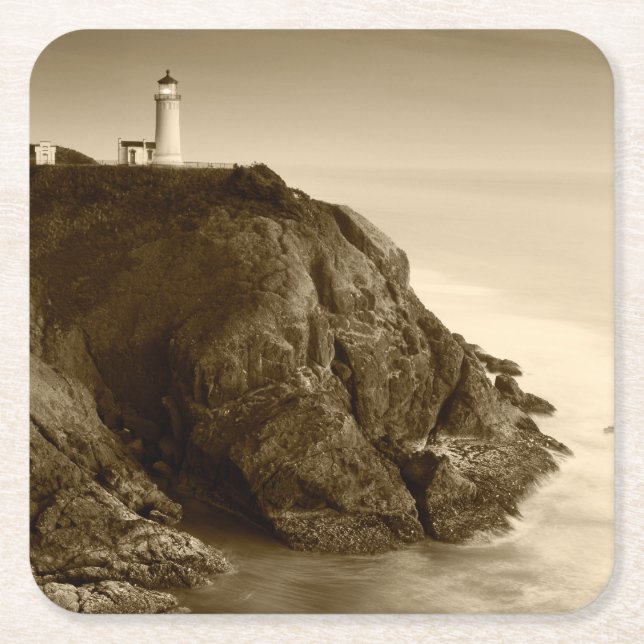 North Head Lighthouse | Fort Canby State Park, WA Underlägg Papper Kvadrat (Framsidan)