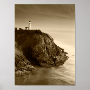 North Head Lighthouse Statsparken Fort Canby, WA Poster