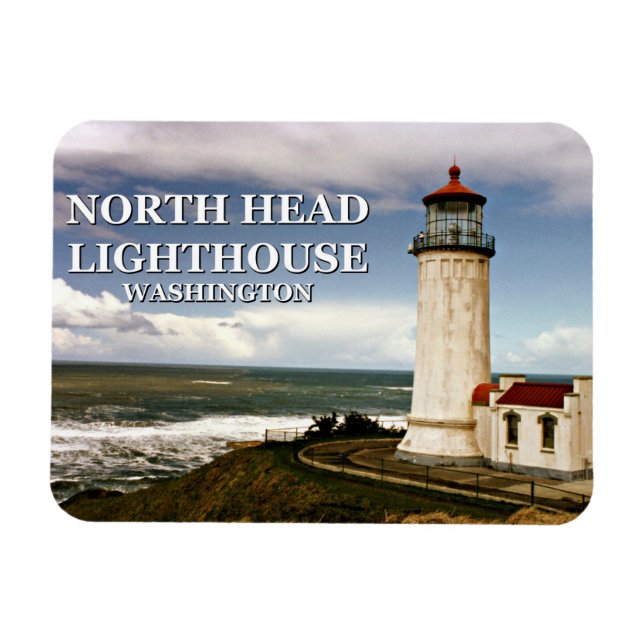 North Head Lighthouse, Washington Magnet (Horisontell)