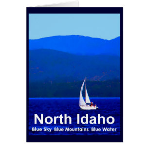 North Idaho Blue Hälsningskort