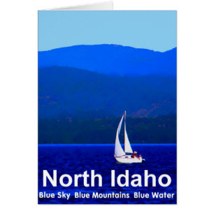 North Idaho Blue Hälsningskort