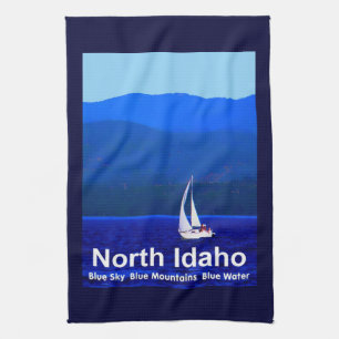North Idaho Blue Kökshandduk