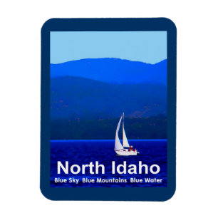 North Idaho Blue Magnet