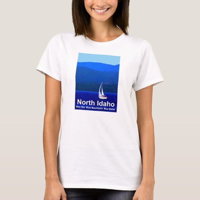 North Idaho Blue Tee Shirt (Framsida)