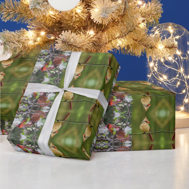 North Kardinal Pair Presentpapper (Helgdagar)