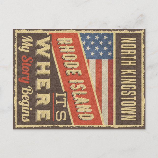 North Kingstown Rhode Island Vykort (Framsida)