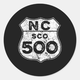 North Kusten 500 Scottish Kusten Driving Pocket Runt Klistermärke