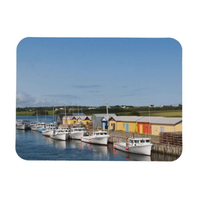 North Lake Harbour, Prince Edward Island. Magnet (Horisontell)