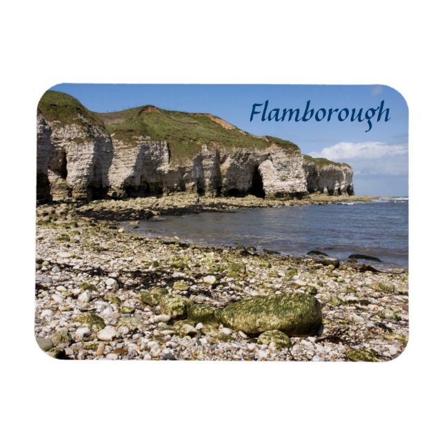 North Landing at Flamborough in Yorkshire-foto Magnet (Horisontell)