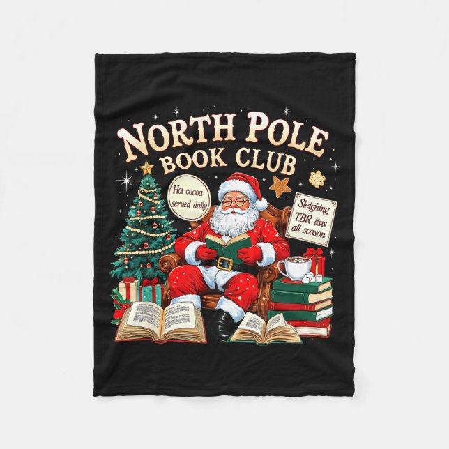 North Le Book Club Cozy Christmas Reading Gift  Fleecefilt (Framsidan)