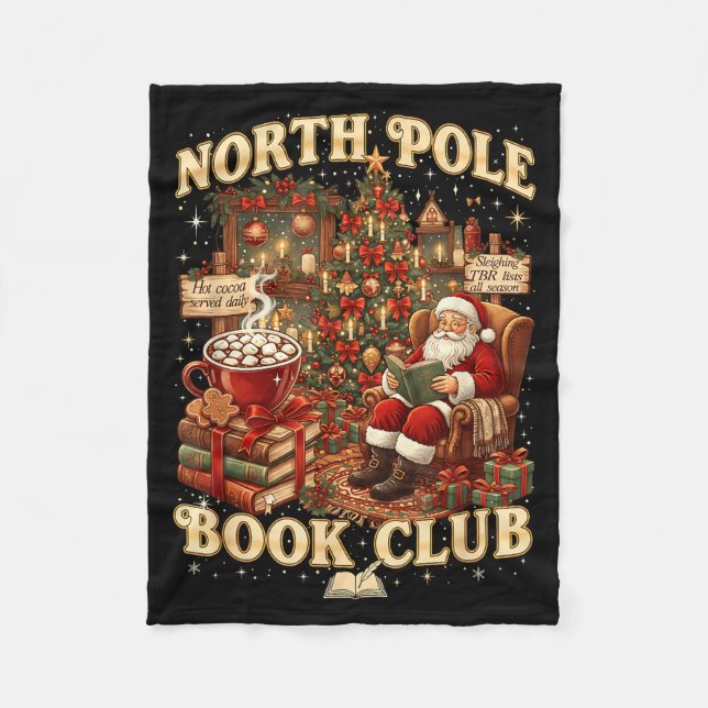 North Le Book Club Cozy Christmas Reading Gift  Fleecefilt (Framsidan)