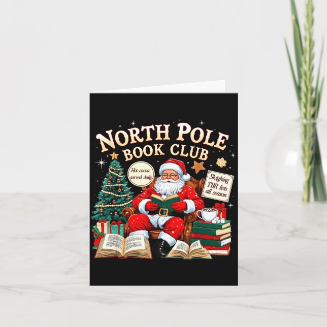 North Le Book Club Cozy Christmas Reading Gift  Kort (Framsida)