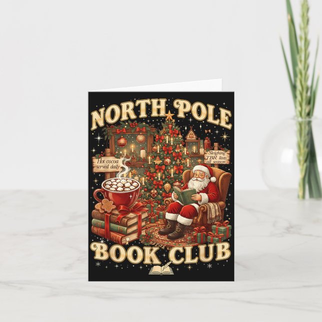 North Le Book Club Mysig julpresent för läsning  Kort (Framsida)