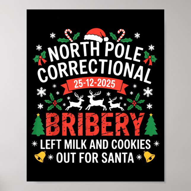 North Le Correctional Christmas Bribery Left Milk  Poster (Framsidan)