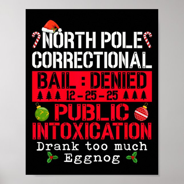 North Le Correctional Public Intoxication Eggnog C Poster (Framsidan)