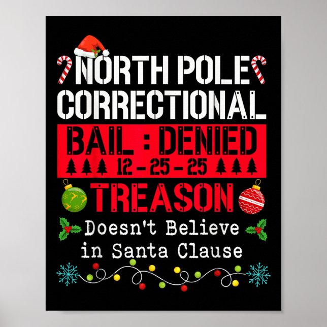 North Le Correctional Treason Doesn't Believe Sant Poster (Framsidan)