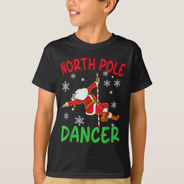North Le Dancer Funny Santa Joke  T Shirt (Framsida)