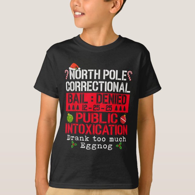 North Le Kriminalvårdsanstalt Allmän Berusning Egg T Shirt (Framsida)
