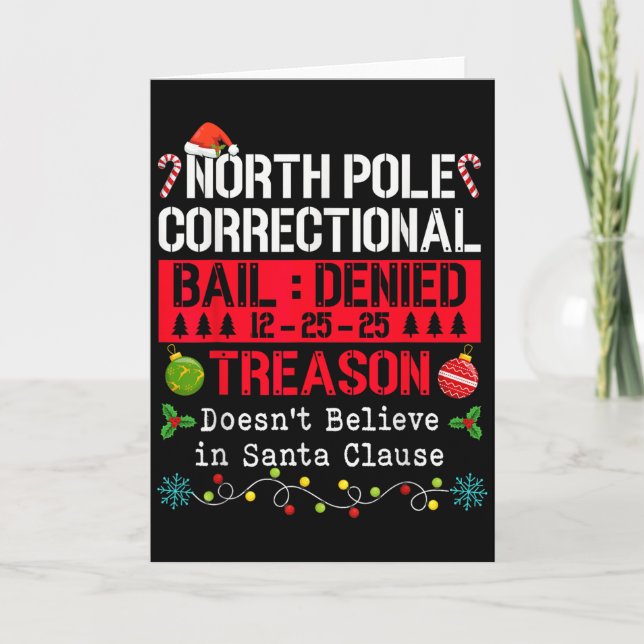 North Le Rättelse Förräderi Tror Inte På Tomte Kort (Framsida)