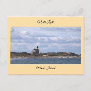 North Light Lighthouse Rhode Island Vykort