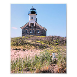 North Lighthouse, Block Island RI Photo Print Fototryck
