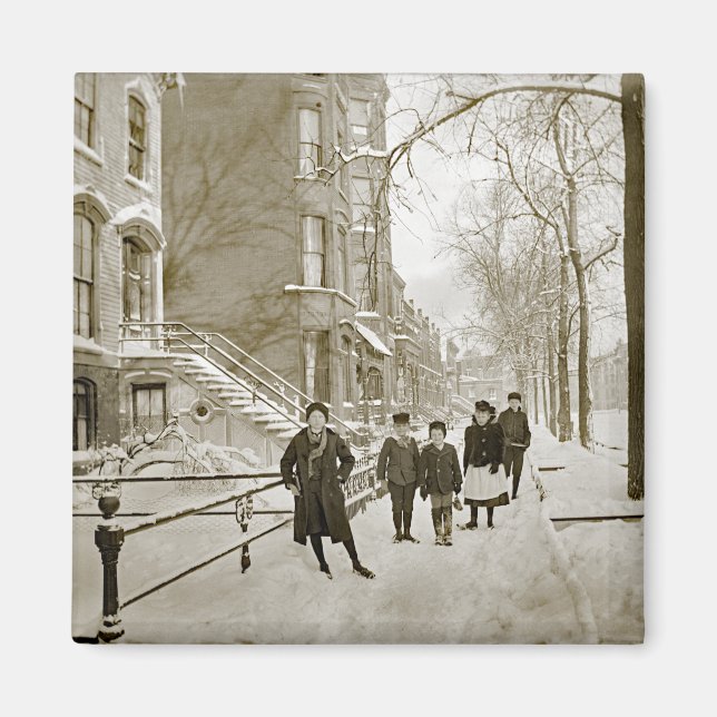 NORTH LINCOLN PARK CHICAGO W. OF MENOMINEE 1890'S MAGNET (Framsidan)