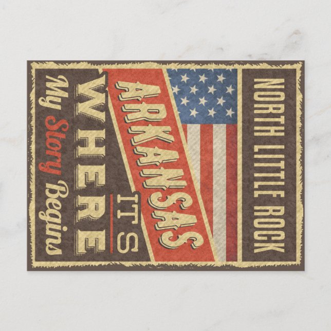 North Little Sten Arkansas Vykort (Framsida)