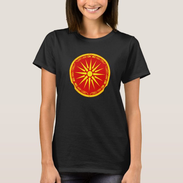 North Macedonian flag T Shirt (Framsida)