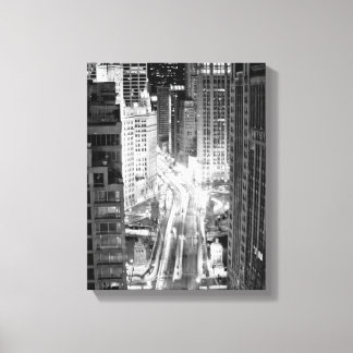 North Michigan Avenue i Chicago efter vintern Canvastryck