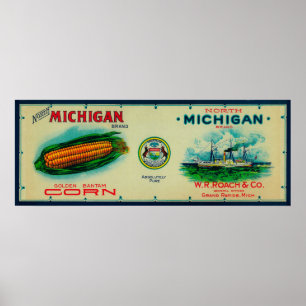 North Michigan Maj LabelGrand Rapids, MI Poster