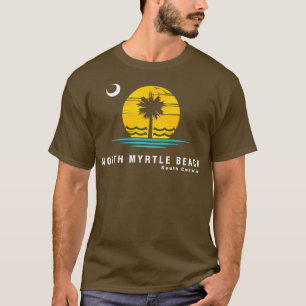 North Myrtle Beach South olina Palmetto Måne 3 T Shirt