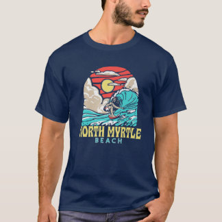 North Myrtle Beach Vintage Surfer Retro Eighties S T Shirt