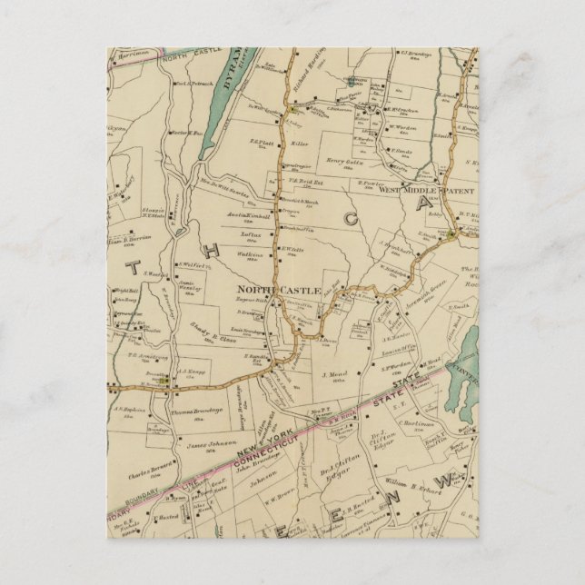 North New York City Vykort (Framsida)